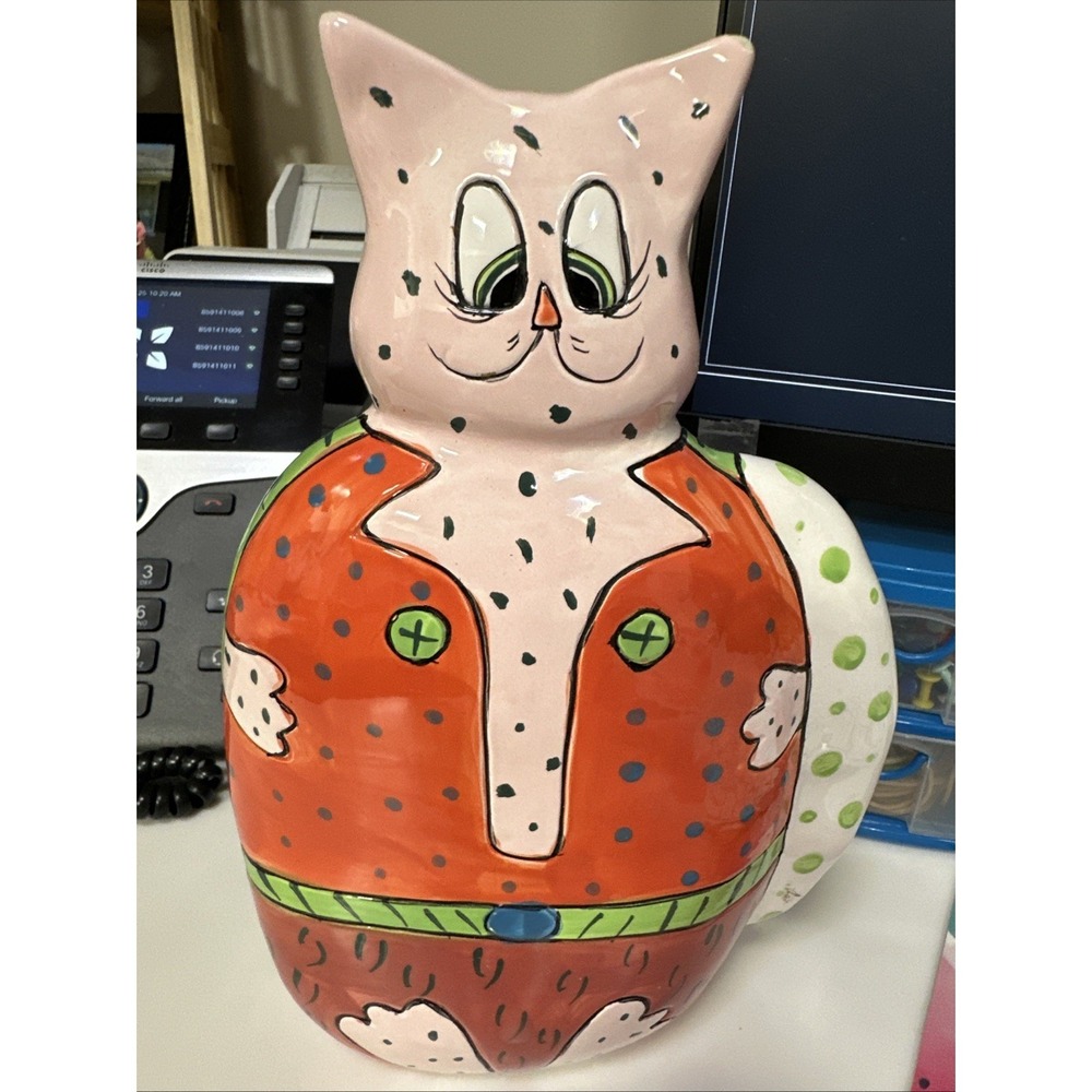 Ganz Sitting Dressed‎ Cat Figurine/Piggy Bank